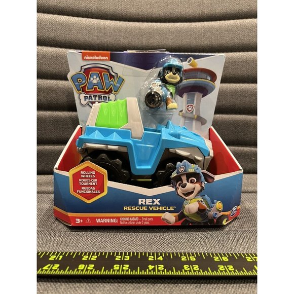 PAW Patrol Rex Rescue Vehicle with Figure, for Age 3 and Up main image 1